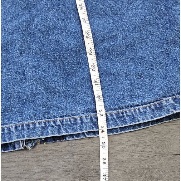 Denim Jean Long Skirt Maxi Carolina Blues Modest Sz 16 Vtg Y2K 90'S - Picture 3 of 6
